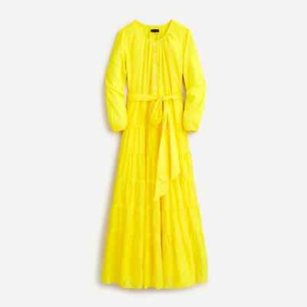 NWT J. Crew Belted Button-up Maxi Dress - Small